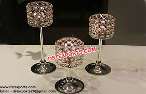 Centro de centro de bola de cristal para boda, globo de cristal, candelabro, decoración de mesas de salón de boda - Product Image 6