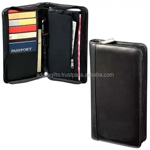 New Leather Passport Holder & Travel Wallet Id Card Case Cover With Pen Loop And Ticket Holder