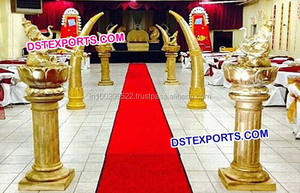 Concepteur de mariage Piliers En Cristal de Décoration De Salle De Mariage Piliers Décoration D'allée Piliers En Cristal - Product Image 5