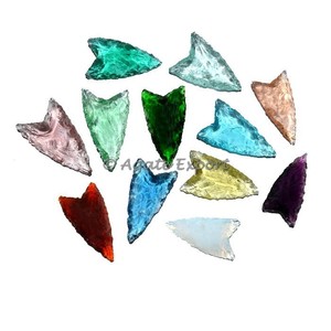 Punta de flecha de obsidiana multicolor Exportador de piedras naturales y semipreciosas - Product Image 1
