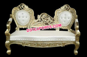 Ensemble de canapés sculptés pour mariage, chaises de mariage en métal laiton, fabricant de meubles pour mariages indiens, décoration d'événements en Australie, États-Unis - Product Image 3