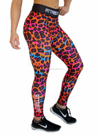 Pantalones de Yoga a Cuadros Personalizados para Mujer, Transpirables, de Secado Rápido, Poliéster y Elastano, Tallas Grandes S-XXL, Venta al Por Mayor