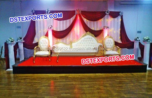 Nuevos muebles de boda con estilo, conjunto de sofá italiano para boda, conjunto de sofá de boda moderno, conjunto de decoración de boda indio personalizado, Australia - Product Image 5