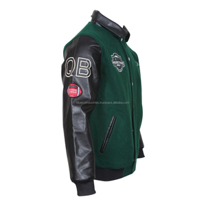Customized Wool Leather Letterman Embroidery Jackets <b>Top</b> Custom Basketball Jersey Custom Ice Hockey Jersey - Product Image 2