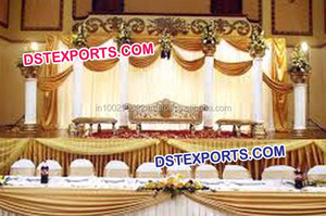 Nigerion शादी मंच सजावट शादी चरण पृष्ठभूमि पर्दे के साथ Southian शादी चरण Decors