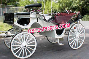 Carruaje de caballos de la Victoria para bodas en inglés, carro de caballos de la Victoria, ideal para bodas victorianas, Black Horse Buggy Central Park Black - Product Image 6