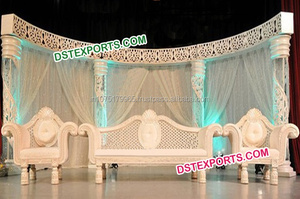 Décoration de scène de mariage asiatique Exclusive, création indienne dernier modèle, avec canapé - Product Image 5