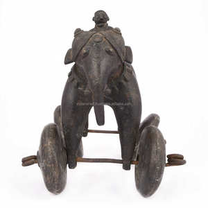 Figura de bronce antiguo de latón indio hecha a mano, escultura de juguete de elefante, estatua para sala de estar, decoración del hogar, artículos de regalo, SBG-306 - Product Image 3