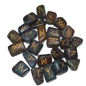 Ruby Kynite Tumbled Rune Set Fengshui suministros de piedra curativa - Product Image 1