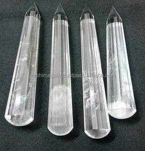 Varitas de masaje de cuarzo de cristal, piedras naturales, artesanía de cristal, Jade, Feng Sui, Reiki, rocas, varitas de masaje de mineral - Product Image 1