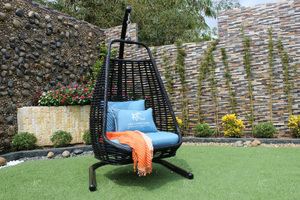 Hamaca de jardín de ratán de moda de diseño moderno, muebles de exterior de nueva tendencia para el hogar, Hotel, Villa, Material de aluminio duradero - Product Image 3