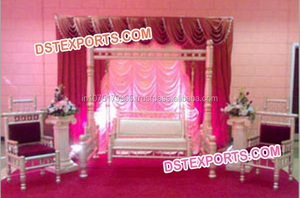 Sankheda Swing ประดับมุกสีขาว sankheda jhula ไม้แกะสลักสำหรับงานแต่งงานแกว่งจากโรงงาน USA - Product Image 4