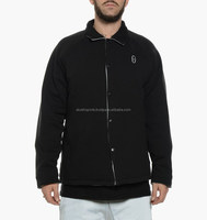 Chaqueta de entrenador de bombardero con cremallera ajustada unisex logotipo personalizado moda invierno cuero satén impermeable talla grande venta al por mayor de punto