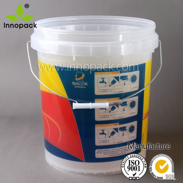Secchio In Metallo 20 Litri Con Manico E Coperchio – Contenitore Portatile Per Vernici, Adesivi, Colori E Forniture Artistiche Fai-da-Te