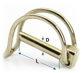 Goupille de tube robuste à dégagement rapide pour tracteur - Product Image 2