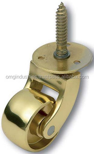 OMG Industries Round <b>Cup</b> 25 mm Brass Wheel <b>Castor</b> - Product Image 3