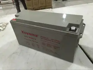 Yemen bateria de gel solar de chumbo 12v, bateria de carbono de 150ah, ciclo profundo