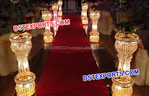 Pilares de Pasillo y Entrada de Boda Modernos de Fibra de Cristal, Autoportantes, Tamaño Personalizable para Eventos de Estilo Hindú - Product Image 2