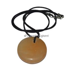 จี้หินควอตซ์สีทองทรงกลม ดีไซน์คลาสสิก สำหรับผู้หญิง/ทุกเพศ เป็นของขวัญและเครื่องประดับ - Product Image 1