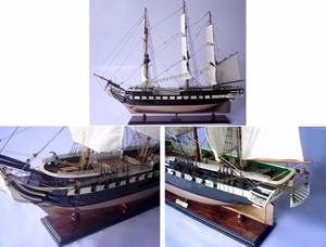 HMS — modèle de bateau en bois trinoculaire, livraison grand modèle, 1 pièce - Product Image 4