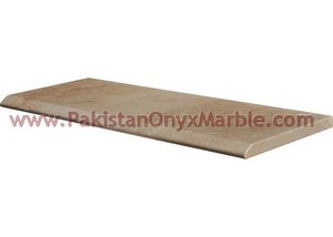 Escalones elevadores y escalones elegantes de piedra natural de mármol beige de diseño moderno para escaleras elegantes - Product Image 4