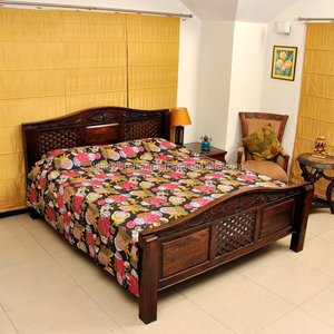 Fruit Print Tropicana Kantha Funda de cama Tropical Kantha Edredón - Product Image 3