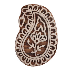 บล็อกไม้พิมพ์ลายดอกไม้สไตล์วินเทจสำหรับผู้ค้าส่งงานฝีมือ บล็อกไม้ตกแต่ง - Product Image 1