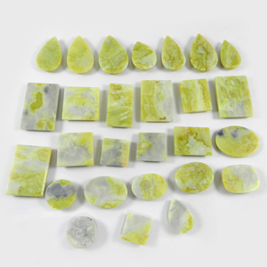 Csja — Cabochon Serpentine naturel, bijoux sous forme libre, 27 pièces, 100 gms, IG0719 - Product Image 3