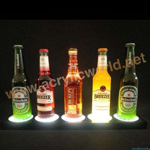 Comptoir personnalisé acrylique vin dink bouteille présentoir avec insert logo affiche vin présentoir - Product Image 6