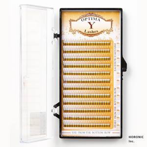 Extensions de cils en cheveux synthétiques de haute qualité OPTIMA, courbure J/C, longueur 9-13 mm, épaisseur 0,15 mm, fabrication à la machine, cils magnifiques - Product Image 1