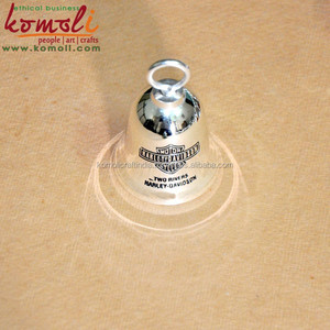 เงินที่เต็มไปด้วยทองเหลืองมอเตอร์จักรยานกระดิ่งจากอินเดีย - Product Image 3