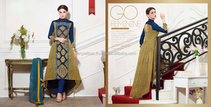 ชุด Salwar Kameez นักออกแบบคุณภาพพรีเมียมพร้อม Dupatta สำหรับงานแต่งงานและปาร์ตี้สวมใส่จากซัพพลายเออร์อินเดีย - Product Image 5