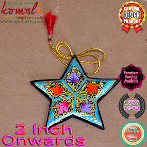 Adornos navideños con efecto artístico, adornos planos de madera, venta al por mayor - Product Image 3