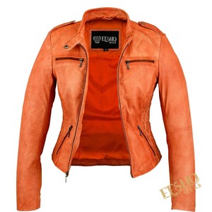 Vente de gros Veste de moto d'hiver en cuir de qualité supérieure pour femmes et hommes Vêtements d'extérieur élégants imperméables et respirants - Product Image 2