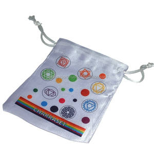 Seven Chakra Velvet Pouch Bolsas en relieve impresas personalizadas para regalos Venta en línea - Product Image 1