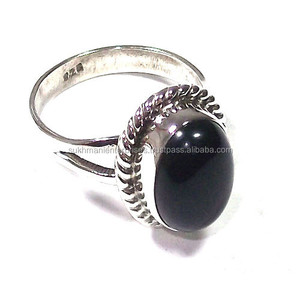 Black Onyx 925 Silver Ring Wholesale <b>Handmade</b> <b>Jewelry</b> - Product Image 1