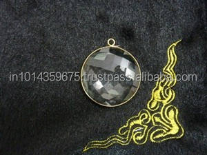 Connecteurs de pierres précieuses de lunette de Quartz en cristal de qualité supérieure faits à la main beaux breloques personnalisées pour pendentifs - Product Image 2