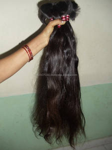 Extensiones de cabello humano liso REMY indio Virgen sin procesar para trenzas de India - Product Image 3