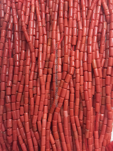 البحر الخيزران الطبيعي الأحمر حجر كريم مرجاني الخرز امدادات - Product Image 4