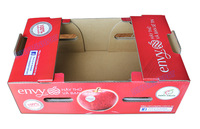 Boîtes d'emballage de fruits ondulées pommes, en papier, de haute qualité, imprimées avec le Logo des mariés, 5 pièces