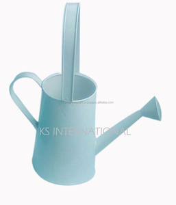 Maceta de acero galvanizado para jardín, accesorio vintage con recubrimiento de polvo, para regar plantas de metal, barato - Product Image 1