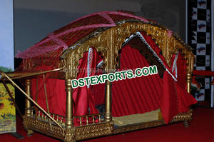 Boda de Metal plata de latón Cisne Doli de Metal de plata tallada boda Pavo Real Palki fabricante y exportador - Product Image 5