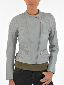 แจ็คเก็ตมอเตอร์ไซค์หนังแท้ผสมผ้าแคนวาสสำหรับฤดูหนาว  ทันสมัย ทนทาน กันน้ำ เป็นมิตรกับสิ่งแวดล้อม สำหรับผู้ชายและผู้หญิง  ความต้องการสูง - Product Image 3