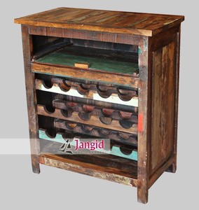 Indien en bois récupéré meubles de bar - Product Image 1