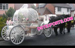 Carruaje de caballos de Cenicienta para boda, último diseño romántico de carruaje de Cenicienta, novedad - Product Image 3