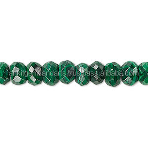 Natural Fine Quality Malachite Faceted <b>Beads</b> - Product Image 4