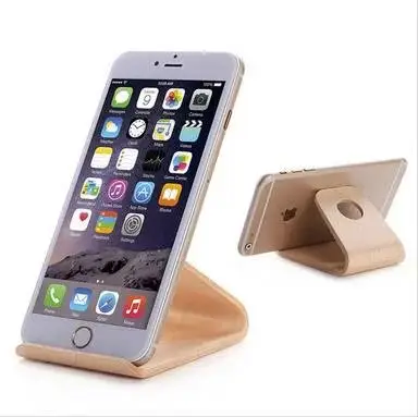 Bamboo stand for cell phone