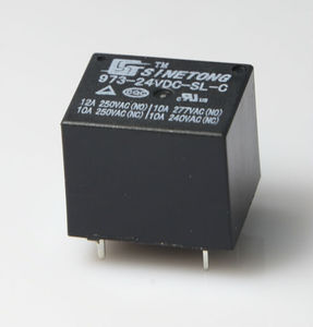 Miniature 24V 15A PCB Type High Power Electromagnetic <b>Relay</b> with 336W 2500VA Sealed Protection 4P Model 973-24VDC-SL-A - Product Image 1