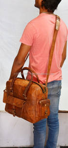 Genuine Leather <b>Travel</b> <b>Bag</b> in Wholesale From India Leather <b>Bags</b> in Bulk High Quality Leather <b>Bags</b> - Product Image 4
