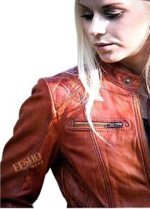 Chaqueta de cuero recubierta inspirada en unisex, cuello levantado, logotipo frontal, moderno, informal, semiformal, cómodo, prendas de vestir exteriores - Product Image 3